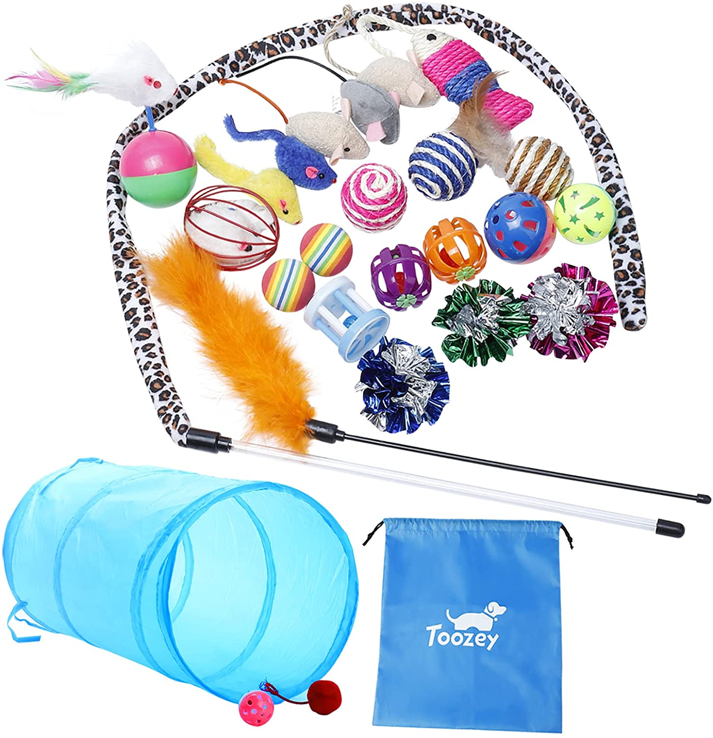 Lot de jouets pour chat 24 pièces Toozey