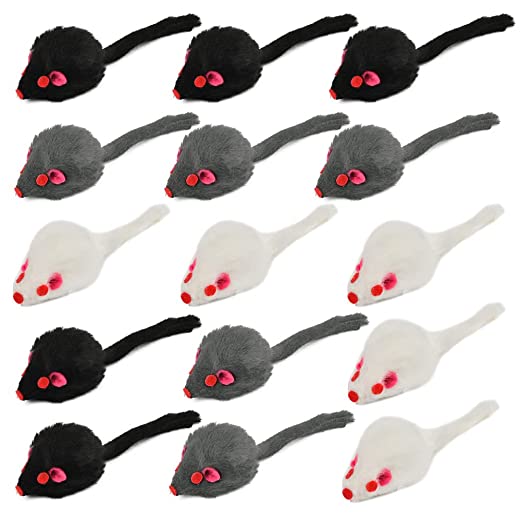 Pack de 15 souris pour chat